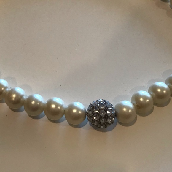 Stella & Dot Girl’s Pearl & Rhinestone Choker - Picture 2 of 5